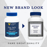 Thumbnail for The Vitamin Shoppe One Daily Men's Multivitamin - Energy & Antioxidant Blend, Daily Multi-Mineral Supplement for Optimal Men's Health, Gluten & Dairy Free (60 Tablets)