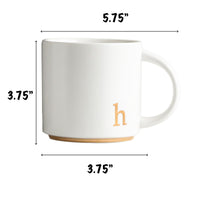 Thumbnail for COLLECTIVE HOME - Monogram Ceramic Mugs, 15 oz Golden Initial Coffee Cups, Elegant Alphabet Tea Mugs, Elegant Personalized Mug with Gift Box, Luxurious Cups for Office and Home (h)