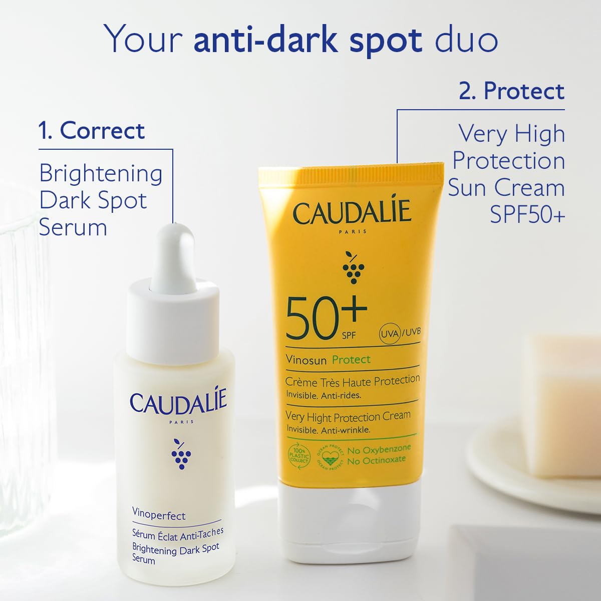 Caudalie Vinoperfect Brightening Dark Spot Serum, Dark Spot Corrector 62x More Effective than Vitamin C, Skin Brightening Serum with Viniferine, 1 Fl Oz
