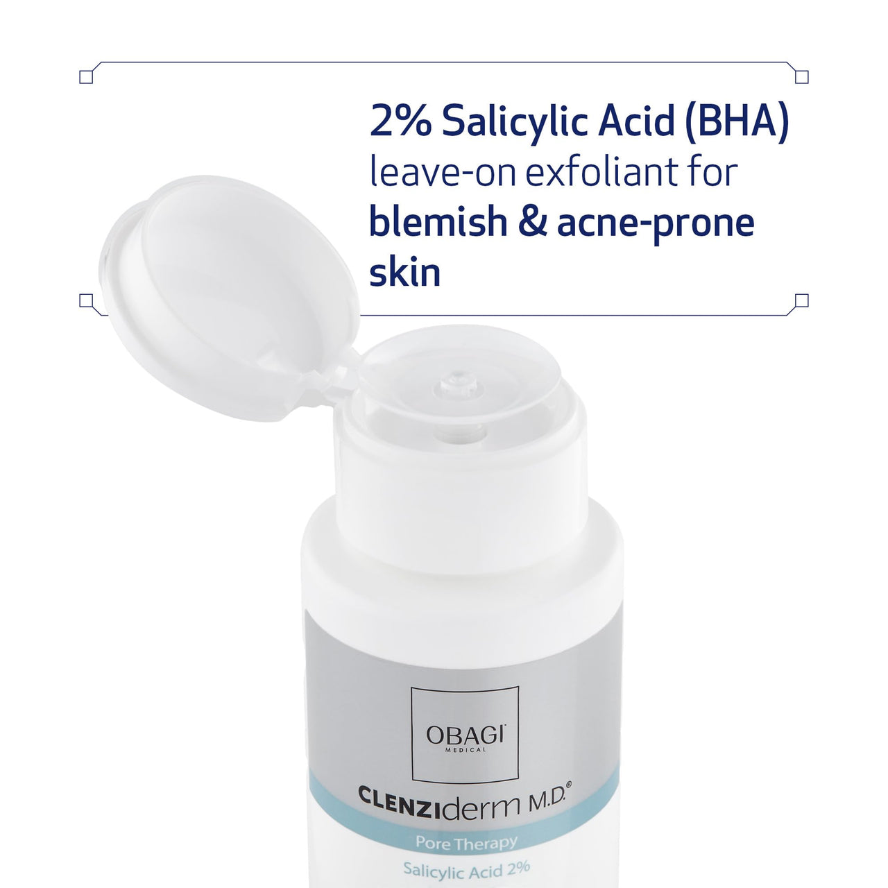 Obagi CLENZIderm M.D. Pore Therapy Exfoliating BHA Toner - Unclogs Pores with 2% Salicylic Acid Acne Treatment – Two Pack, 2 * 5 oz