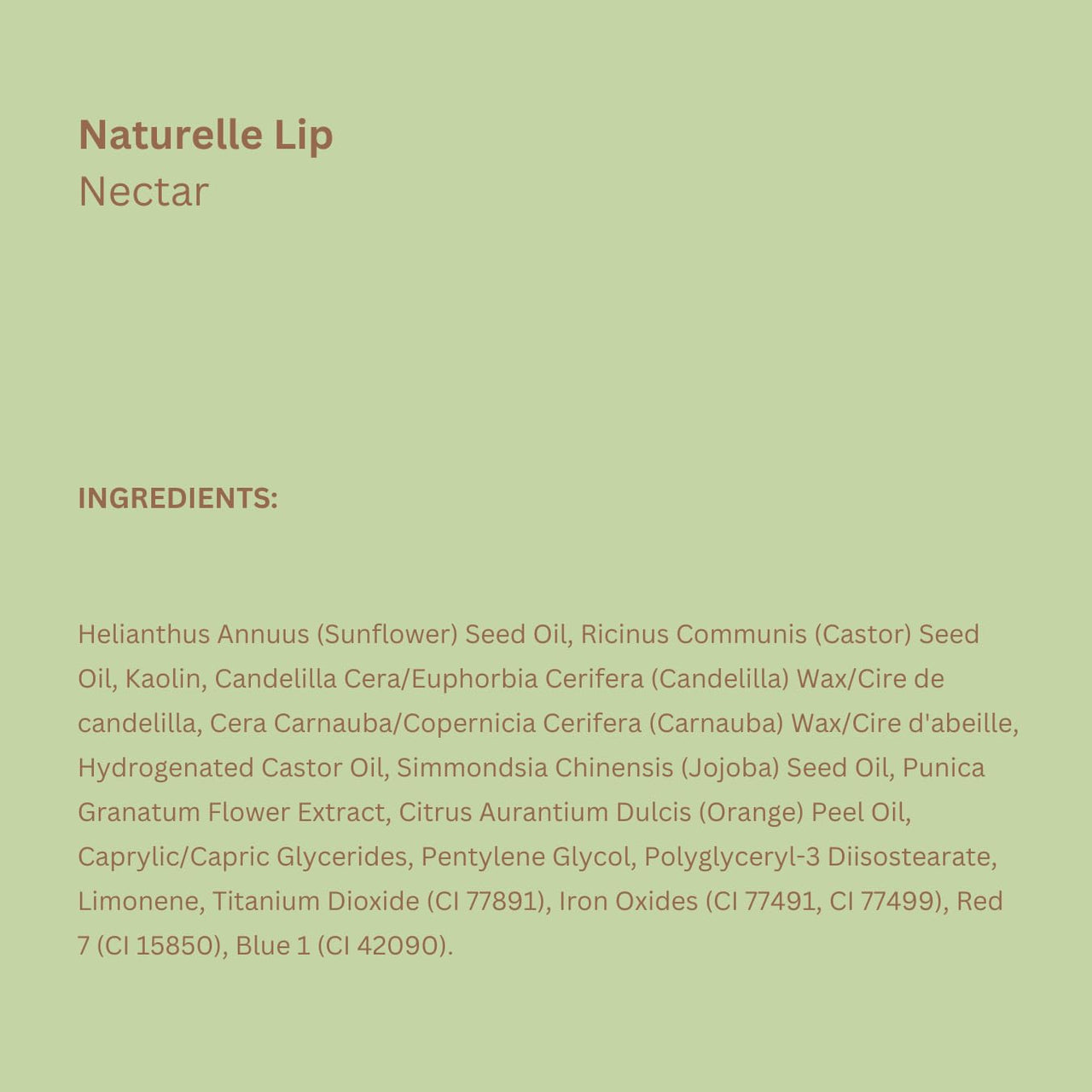 Pixi NaturelleLip | Hydrating Demi-Matte Lipstick with Sunflower Oil, Jojoba & Vitamin E | Natural Finish & Comfortable All-day Wear | Nectar | 0.1 oz/3.4 g