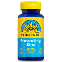 Thumbnail for NATURE'S LIFE Protecting Zinc 50mg with 2.5mg Copper - Chelated Zinc Supplement for Immune Support, Bone Health, Muscle Function and Heart Health Support, 60-Day Guarantee, 100 Servings, 100 Tablets