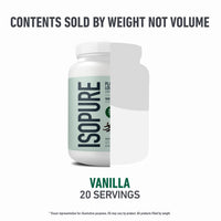 Thumbnail for Isopure Plant-Based Protein Powder, Lactose Free, Gluten Free, With Iron, Vanilla, 20g Plant Protein Per Serving, 1.23 Lbs, 20 Servings