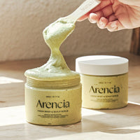 Thumbnail for Arencia Fresh Cloud Sea Salt Body & Scalp Scrub (Green) - Exfoliant, Bump Eraser For Silky Smooth Skin, Korean Skin Care