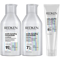 Thumbnail for Redken Acidic Bonding Concentrate Shampoo, Conditioner & Treatment Set For Damaged and All Hair Types - Repair and Strengthen Weak Hair Bonds With Citric Acid