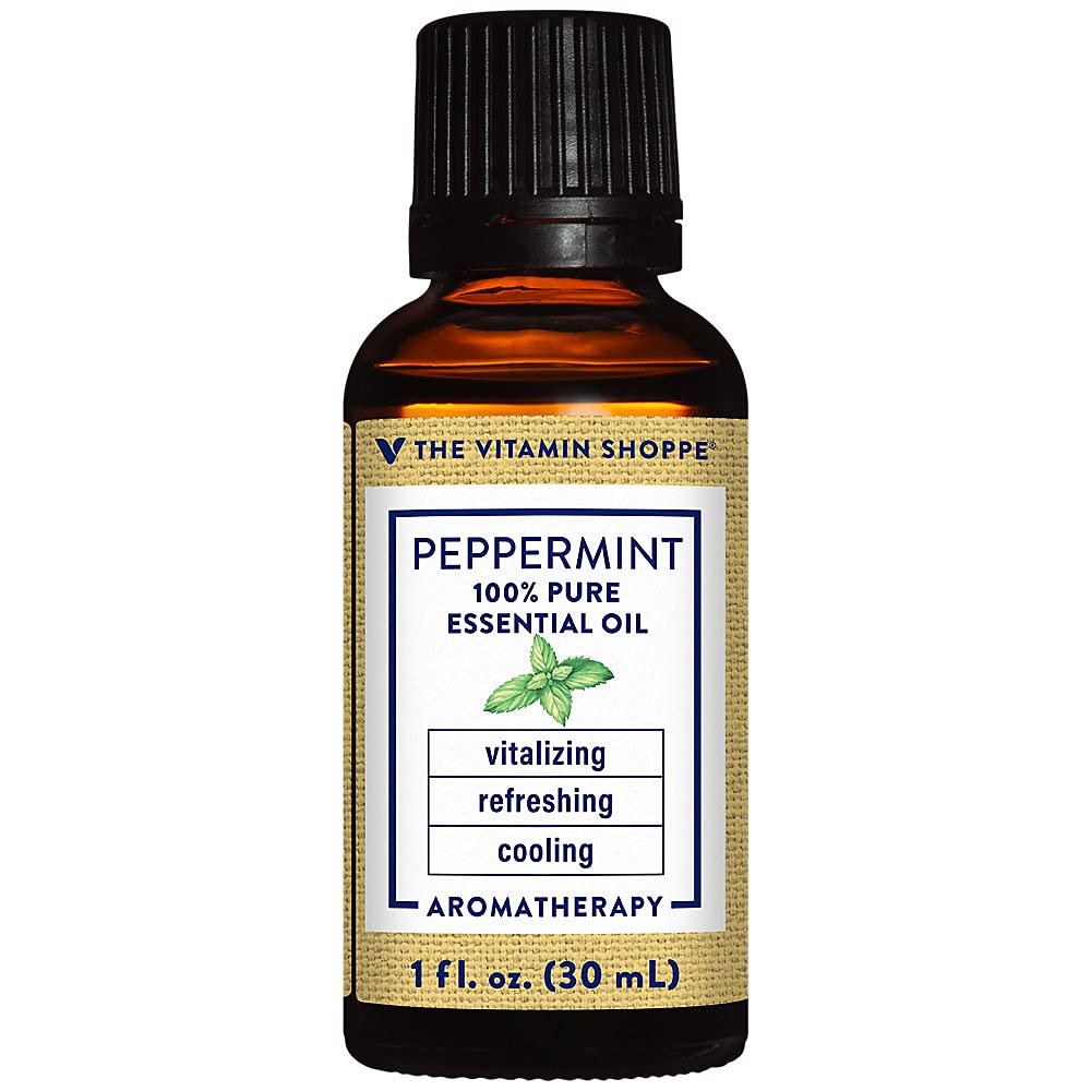 Peppermint - 100% Pure Essential Oil - Vitalizing, Refreshing, & Cooling Aromatherapy (1 fl. oz.)