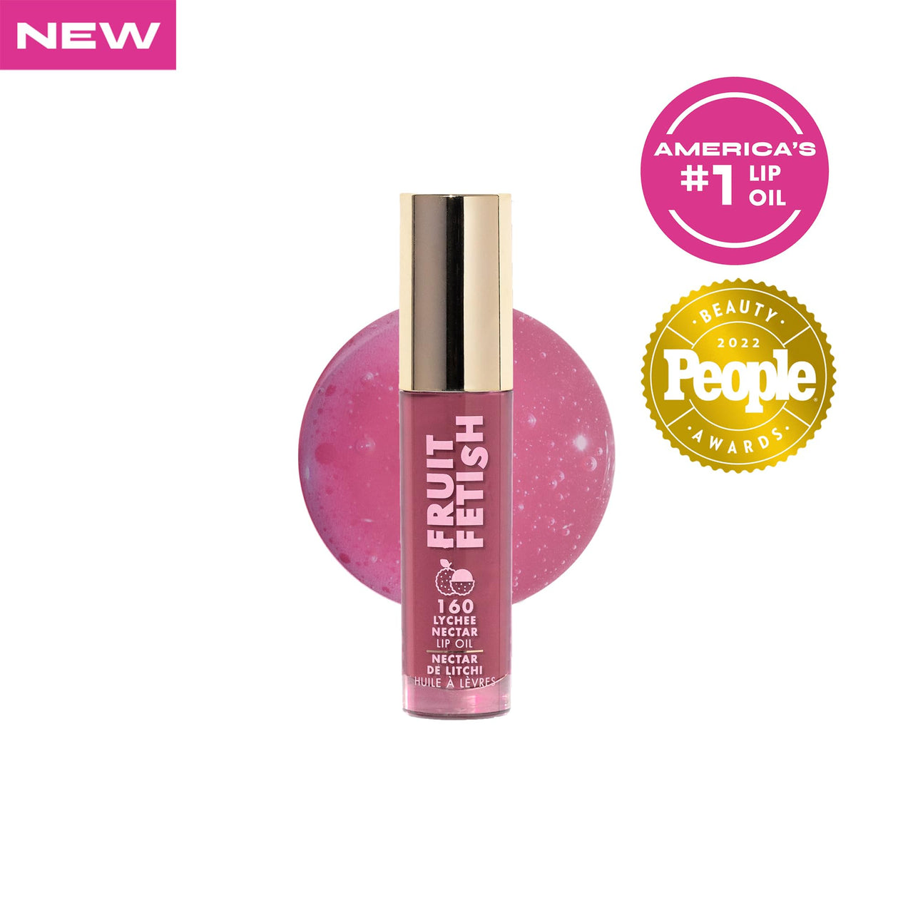 Milani Lip Oil with Vitamin E for Instant Hydration, Fruit Extract Infused Lip Treatment and Moisturizing Lip Gloss - Lychee Nectar