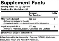 Thumbnail for Olympian Labs Milk Thistle Extract Plus Enzymes, Antioxidants, Supporting Liver Health, 60 Vegetarian Caps
