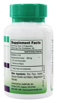 Thumbnail for Quantum Health Elderberry Extract 400mg - 60 caps, 5 Pack