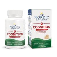 Thumbnail for Nordic Naturals Cognition Mushroom Complex, Unflavored - 60 Capsules - Brain, Memory & Mood Support - Blend of Lion’s Mane Mushroom & Bacopa Extract - Non-GMO - Certified Vegan - 30 Servings