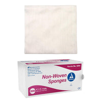 Thumbnail for Dynarex Non-Woven Sponges, Non-Sterile, Gauze, for Cleansing, Prepping and Dressing, Highly-Absorbent, Less Linting, 4