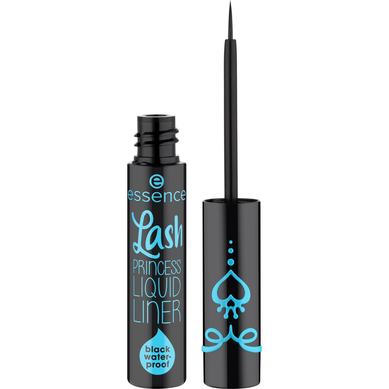 essence | Lash Princess Liquid Liner Waterproof Black | Smudge Proof, Matte Eyeliner with Ultra-Fine Brush Tip | Vegan & Cruelty Free