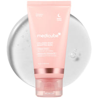 Thumbnail for Medicube Collagen Overnight Wrapping Peel Off Facial Mask Pack - Elasticity & Hydration Care, Reduces Sagging & Dullness - Hydrolyzed Collagen For Glowing Skin - Korean Skin Care, 2.53 Fl.Oz