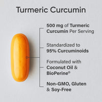 Thumbnail for Sports Research Turmeric Curcumin C3 Complex - Softgels with Bioperine Black Pepper Extract & Organic Coconut Oil, Standardized 95% Curcuminoids - Non-GMO Verified & Gluten Free - 500mg, 120 Count