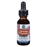 Thumbnail for Amazing Herbs Yogimbe Express - Performance Enhancer, 100% Pure Yohimbe Bark Alcohol Free Liquid Extract, Herbal Dietary Supplement - 1 Fl Oz (Pack of 1)