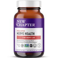Thumbnail for New Chapter Nerve Health Supplement for 3-in-1 Support from Head to Toe - Vitamin B1 Generates Energy for Nerves, Vitamin B6 Enhances Healthy Transmission, Vitamin B12 Builds Insulation, 30ct