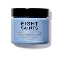 Thumbnail for Eight Saints Zen Out Of Ten Bamboo Detox Face Scrub Exfoliator, Natural and Organic Daily Exfoliating Facial Scrub With Bamboo Fibers to Unclog Pores, Blackheads, Blemishes, and Dull Skin, 2 Ounces