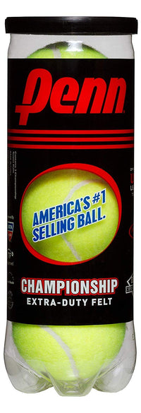 Thumbnail for Penn Championship Extra Duty Felt Tennis Balls - 6 Cans, 18 Balls, Yellow