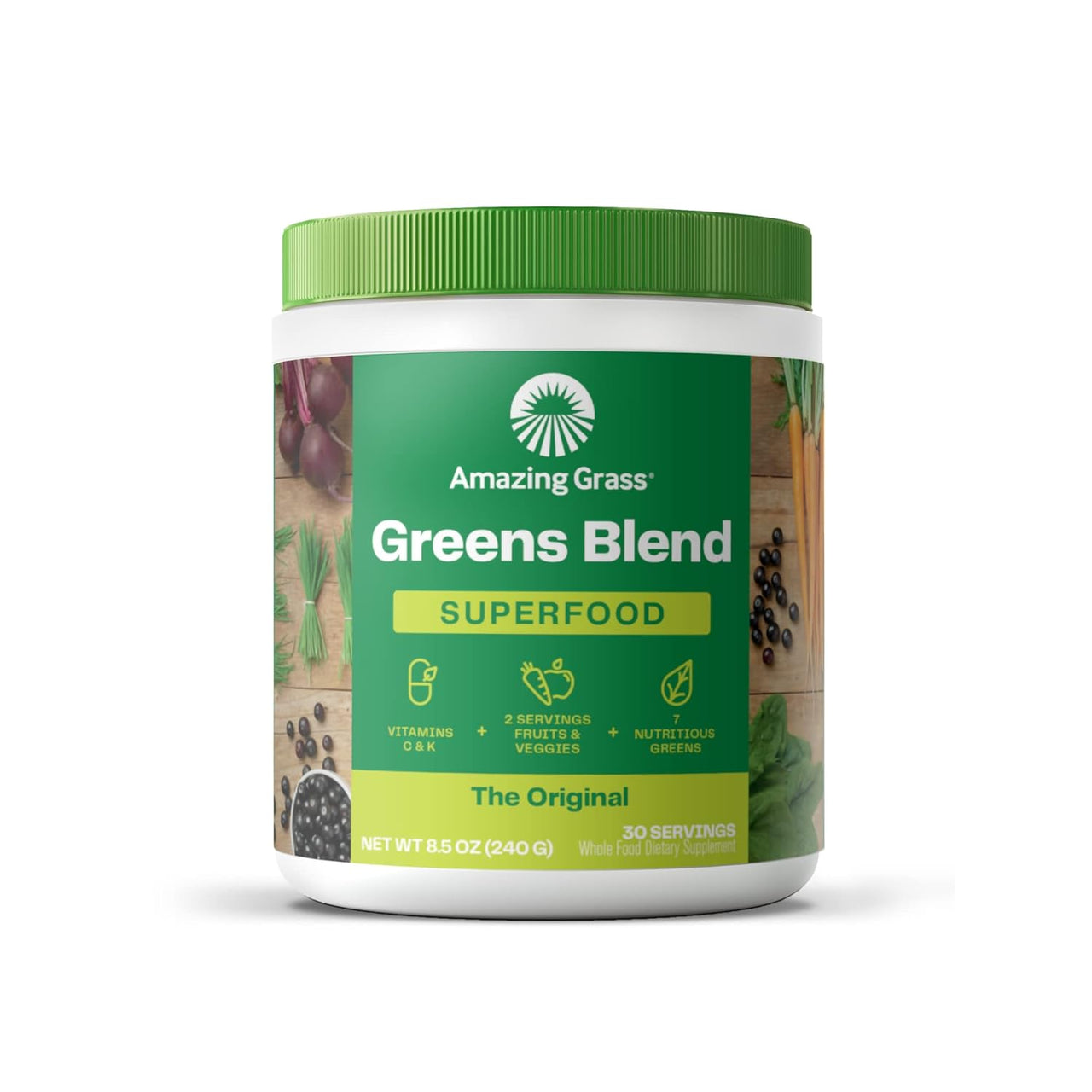 Amazing Grass, Greens Blend, Superfood, The Original, 8.5 oz (240 g)