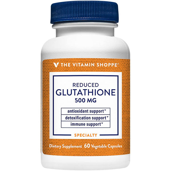 The Vitamin Shoppe Reduced Gluthathione 500MG, Antioxidant Supplement That (60 Capsules)