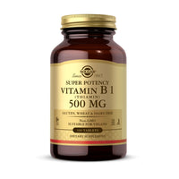 Thumbnail for Solgar Vitamin B1 (Thiamin) - 100 Tablets - Super Potency, 500mg Formula - Non-GMO, Vegan, Gluten Free, Kosher, Halal - 100 Servings