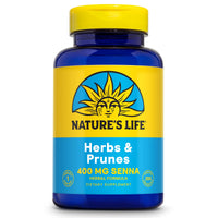 Thumbnail for Nature's Life Herbs & Prunes - Herbal Supplements w/ 400mg Senna Leaves - Daily Wellness Support w/Prune, Cascara Sagrada, Organic Flax Seed Meal - Vegan, Lab Verified, 60-Day Guarantee, 250 Servings