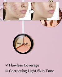 Thumbnail for THE SAEM Cover Perfection Triple Pot Concealer 03 Correct Up Beige - for Fair to Light Skin Tone - 3 Color Full Coverage Concealer - Covers Blemishes Spots, Dark Circles, Redness Skin