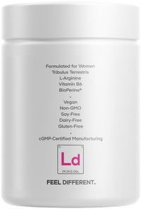 Thumbnail for Codeage Lady's Desire Supplement - Shatavari, Damiana, Black Maca, L-Arginine, Ashwagandha, Fenugreek, Tribulus Terrestris, Vitamin B6 - Passion, Energy, Vitality Support for Women - 90 Capsules