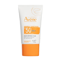 Thumbnail for Avene Mineral Sunscreen Multi-Defense Fluid Tinted SPF 50+, Clean Formula Sunscreen for Sensitive Skin, Sheer, Water Resistant, Non-Whitening, Antioxidant Protection, 1.7 Fl Oz
