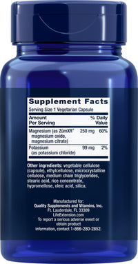 Thumbnail for Life Extension 99mg Potassium with Extend-Release Magnesium 250mg, 100 Veg Caps - Gluten-Free – Non-GMO – Vegetarian Supplement for Men and Women - Dual-Action Mineral Formula