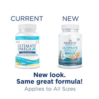 Thumbnail for Nordic Naturals Ultimate Omega Jr., Strawberry - 120 Mini Soft Gels - 680 Total Omega-3s with EPA & DHA - Brain Health, Mood, Learning - Non-GMO - 60 Servings