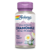Thumbnail for SOLARAY Chamomile Extract 325 mg - Traditional Herbal Support - Standardized to 2% Apigenin, an Antioxidant and Flavonoid - Vegan, Gluten Free, Made Without Soy, 60-Day Guarantee, 30 Serv, 30 VegCaps