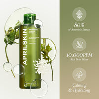 Thumbnail for APRILSKIN Artemisia Korean Rice Toner | 100% Korean Mugwort | Hydration Boost Facial Toner | Vegan, Cruelty Free, Low pH, | No sulfates and Artificial Fragrance | Korean Skin Care | 6.76 oz
