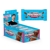 Thumbnail for MrBeast Feastables Milk Chocolate Bar, Full Size, 24 Count, Smooth & Creamy Milk Chocolate Candy, Fairtrade Cocoa, 1.24oz Each
