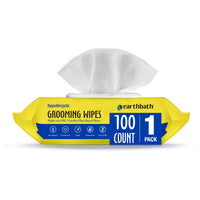Thumbnail for earthbath Dog Grooming Wipes - Dog Wipes for Paws and Butt, Pet Wipes for Dogs & Cats, Helps Itchy & Dry Skin -Fragrance Free, 100 Count (1 Pack)