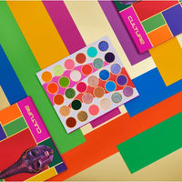 Thumbnail for Juvia's Place Palette Culture - Yellow, Greens, Pink, Purple, Orange, Chromatic & Glitter Shades, 30 Pigmented Makeup Palette for Eye Color & Shine, Pressed