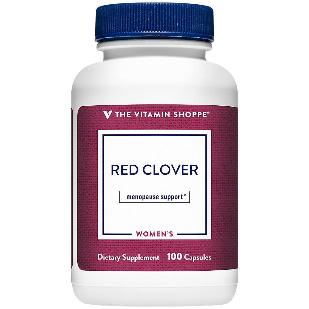 The Vitamin Shoppe Red Clover Extract (Trifolium Pratense), Standardized to 2.5% Isoflavones, Menopause Support (100 Capsules)