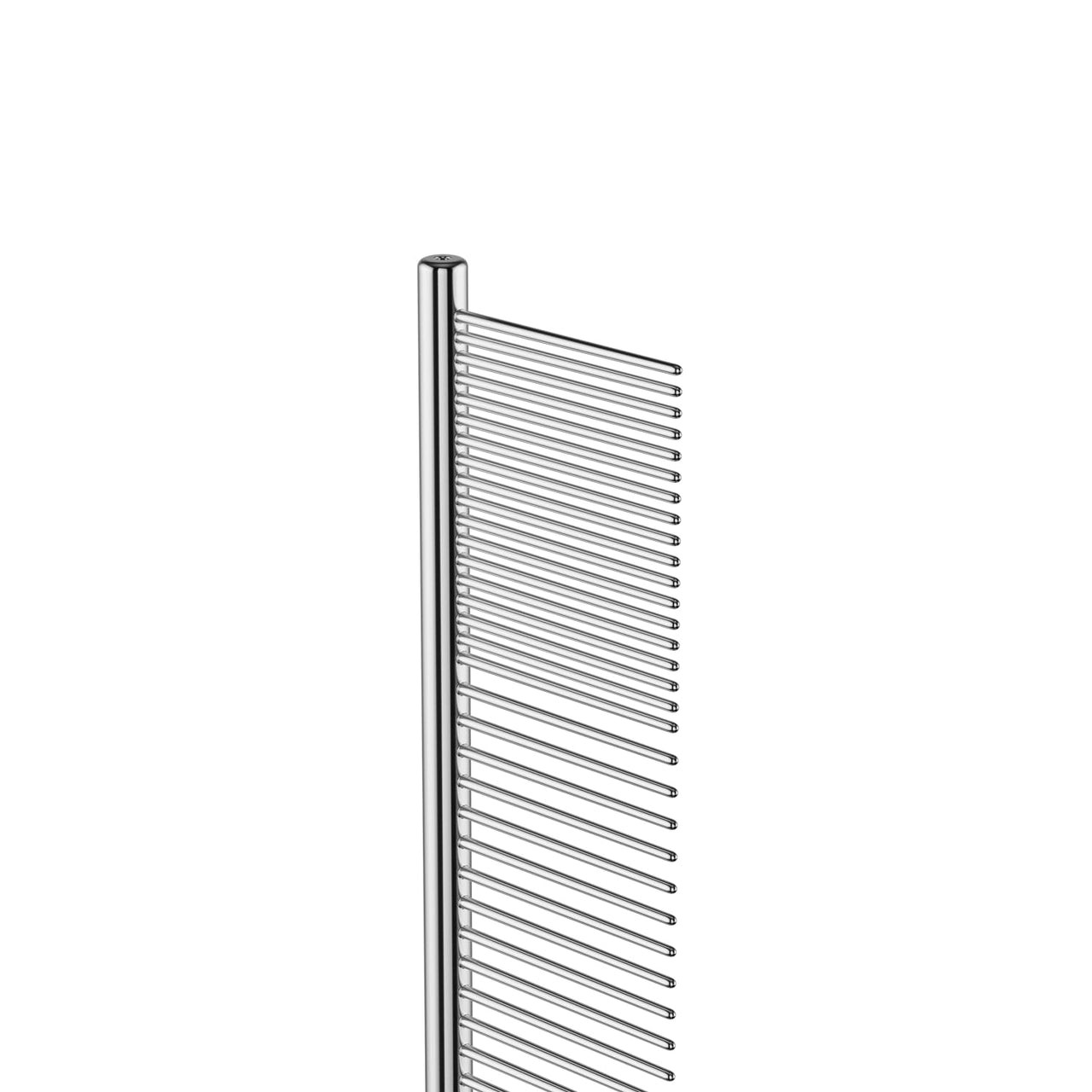 Andis 68545 Stainless-Steel Comb for Knots, Mats & Loose Hair Removal - Effective Dematting Tool Comfortable, Lightweight, Portable & Safe for Dogs, Cats & Pets – Silver, 10-Inch