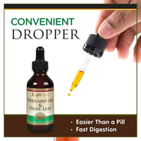 Thumbnail for LIFETIME Organic Oregano Oil and Olive Leaf Drops | Healthy Immune System Support | Made in the USA | 2 FL oz | 59 Servings