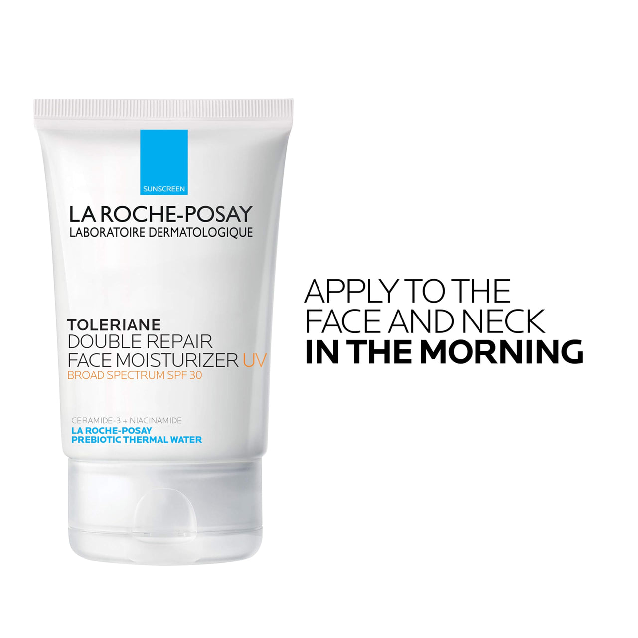 La Roche-Posay Toleriane Double Repair UV SPF Moisturizer for Face, Daily Facial Moisturizer with Sunscreen SPF 30, Niacinamide and Glycerin, Oil Free, Moisturizing Sun Protection