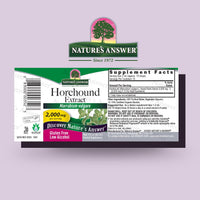 Thumbnail for Nature's Answer Horehound with Organic Alcohol, 1-Fluid Ounce