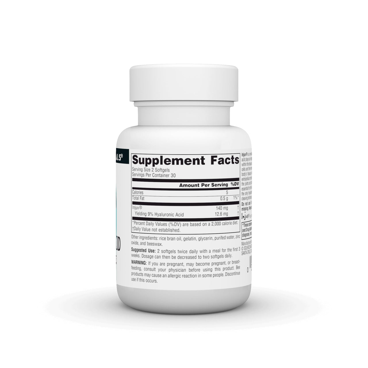Source Naturals Hyaluronic Acid Injuv 70mg - 60 Softgels