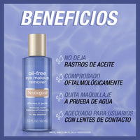 Thumbnail for Neutrogena Oil-Free Liquid Eye Makeup Remover, Residue-Free, Non-Greasy, Gentle & Skin-Soothing Makeup Remover Solution with Aloe & Cucumber Extract for Waterproof Mascara, 5.5 fl. Oz (Pack of 4)