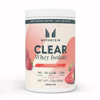 Thumbnail for Myprotein Clear Whey Isolate Protein Powder, 20 Servings (1.1lbs) Strawberry, 20g Protein per Serving, Naturally Flavored Drink Mix, Daily Protein Intake for Superior Performance