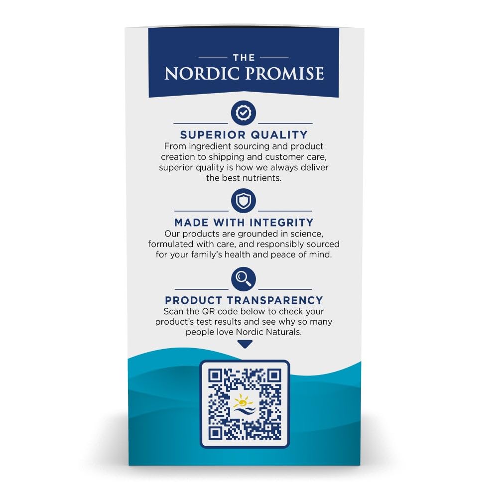 Nordic Naturals Ultimate Omega Plant Based Vitamin with Vitamin D3+K2-60 Vegetarian Soft Gels - 1210 mg Omega-3s Plus 2000 IU D3 and 90 mcg K2 - Promotes Brain Health - Non GMO - 30 Servings
