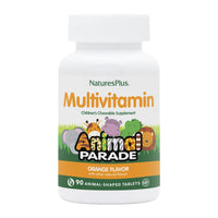 Thumbnail for NaturesPlus Animal Parade Children's Chewable Multivitamin - Orange Flavor - 90 Animal-Shaped Tablets - Promotes Health & Well-Being - Vegetarian, Gluten Free - 45 Servings