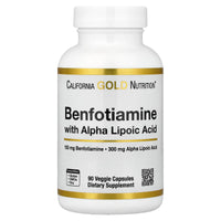 Thumbnail for California Gold Nutrition, Benfotiamine + Alpha Lipoic Acid and L-Leucine, 90 Veggie Capsules
