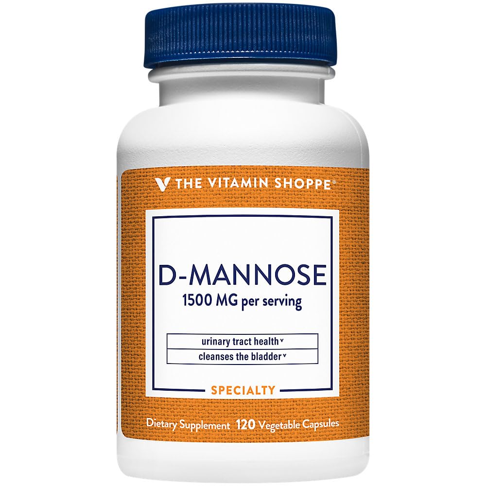 D-Mannose for Urinary Tract Health a" 1,500 MG (120 Vegetable Capsules)