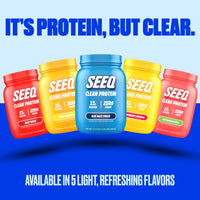Thumbnail for SEEQ Clear Protein Powder - Blue Razz Freeze - 22 Servings - 22g Clear Whey Protein Isolate - Zero Sugar - 0g Lactose - Allergen Friendly - GLP1 Support - Bone Health - Muscle Post Workout Recovery