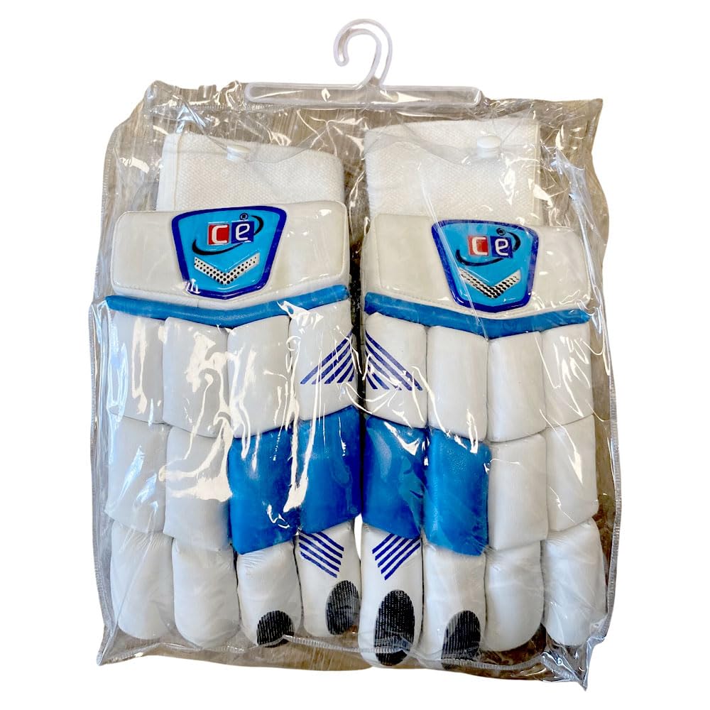 CE Blue Cricket Batting Gloves Mens Right Handed Multicolors (Blue Gloves / Right Handed)